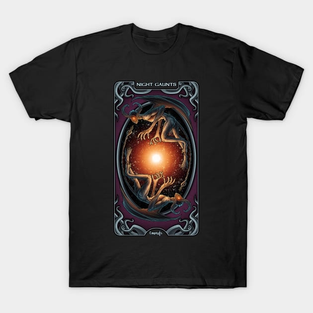 Lovecraft Tarot The Wheel T-Shirt by EmptyIs